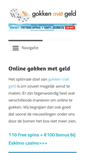 Mobile Screenshot of gokkenmetgeld.com